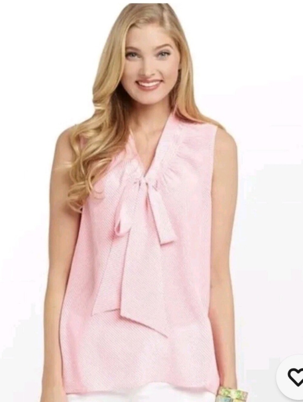 Lilly Pulitzer Pink Diagonal-Striped Sleeveless Camisole